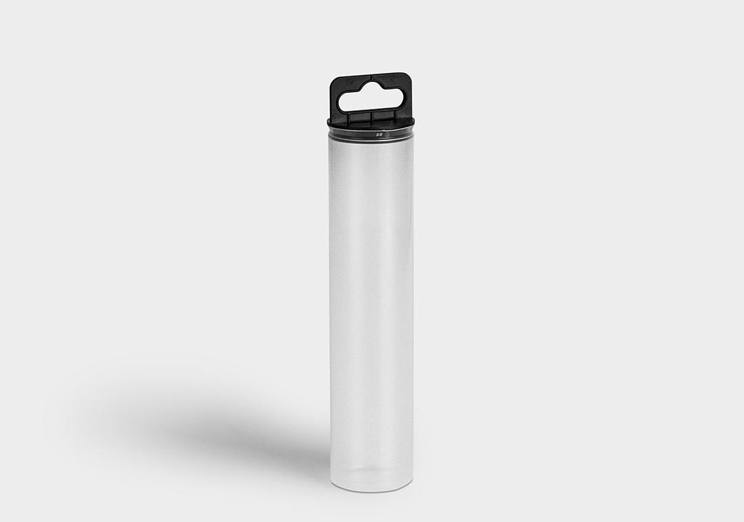 DIY-Pack round tubes .DIY-Pack round tubes - packaging tube with hanging plug closures.