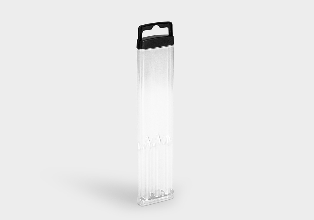 Packaging solution SlimPack SlimPack: a highly transparent plastic packaging solution for universal application.